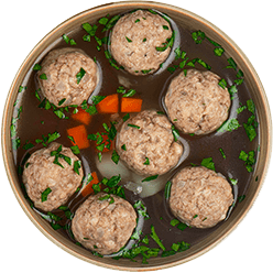 Суп куриный с фрикадельками